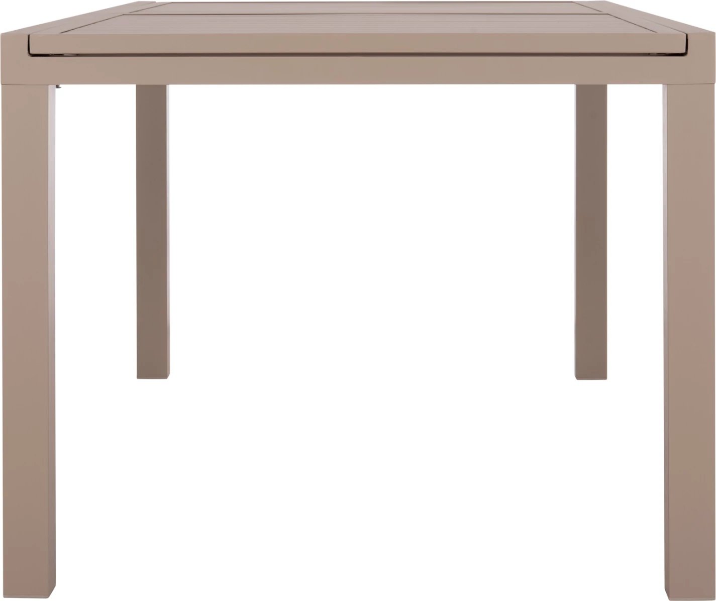 Tavolinë ngrënieje e zgjatshme KRUM, alumin, ngjyrë kapuçino, FH6277.04, 160-240x90x73cm