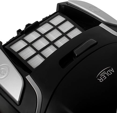 Fshesë me korent me thes, Adler AD 7054, 800W, 17 000 Pa, HEPA H13, depo 2.6L, kabllo 7m, e zezë