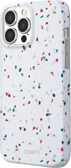 Mbështjellës UNIQ Coehl Terrazzo për iPhone 13 / 13 Pro, Bardhë