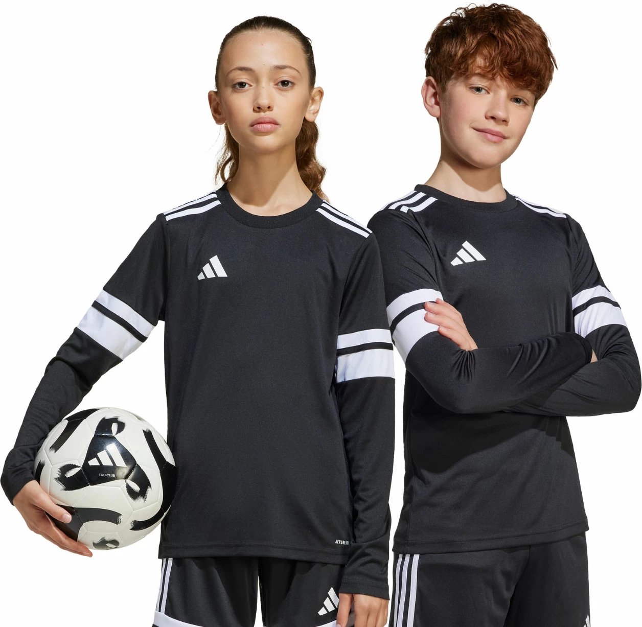 Fanellë futbolli për fëmijë adidas, e zezë