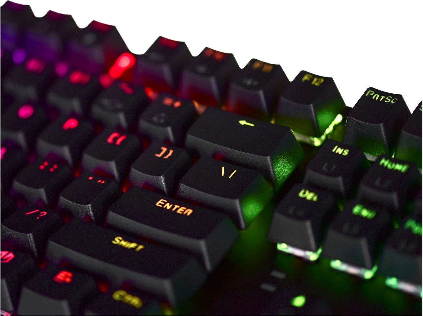 Tastierë gaming, Endorfy, TKL, RGB, e zezë 
