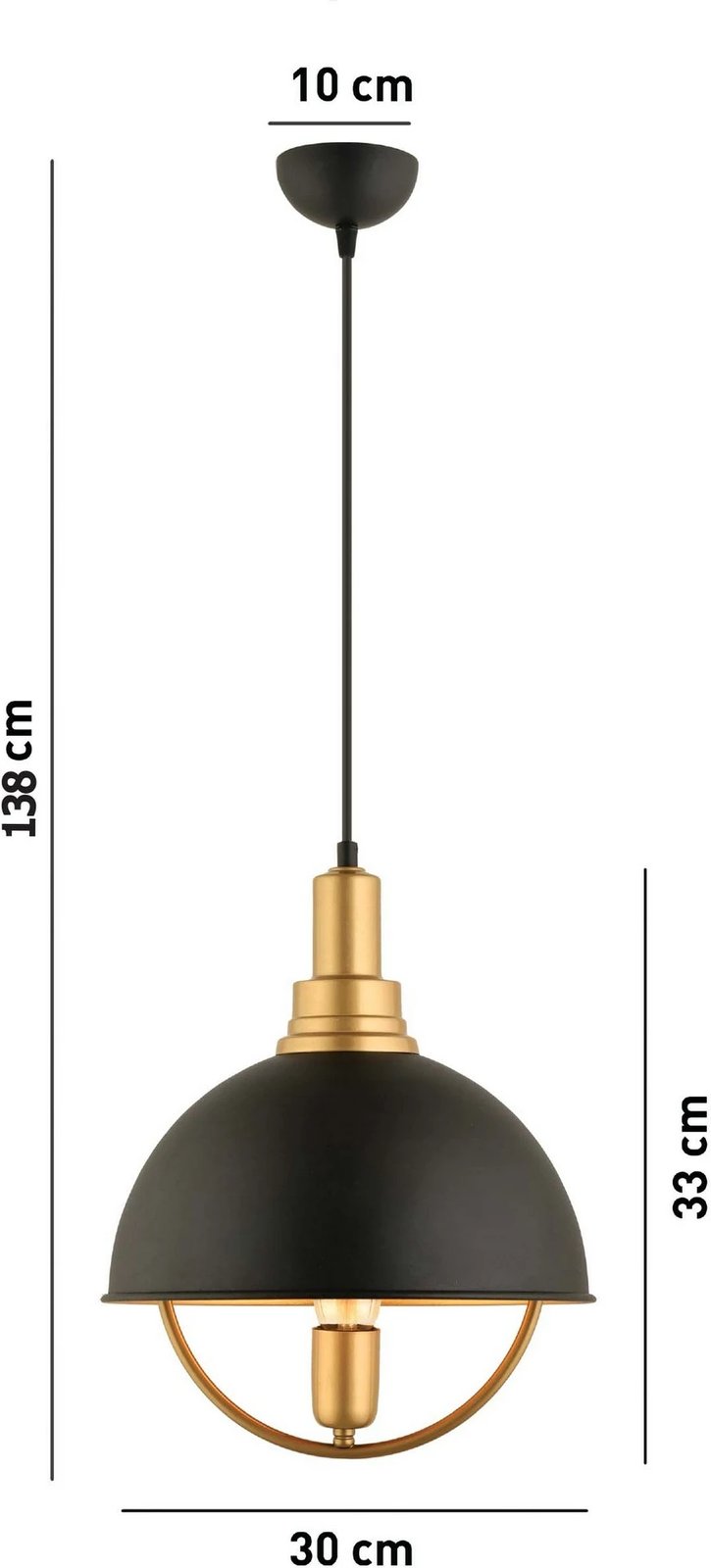 Llambë tavani Opviq, ngjyrë e zezë, YM-1 SY