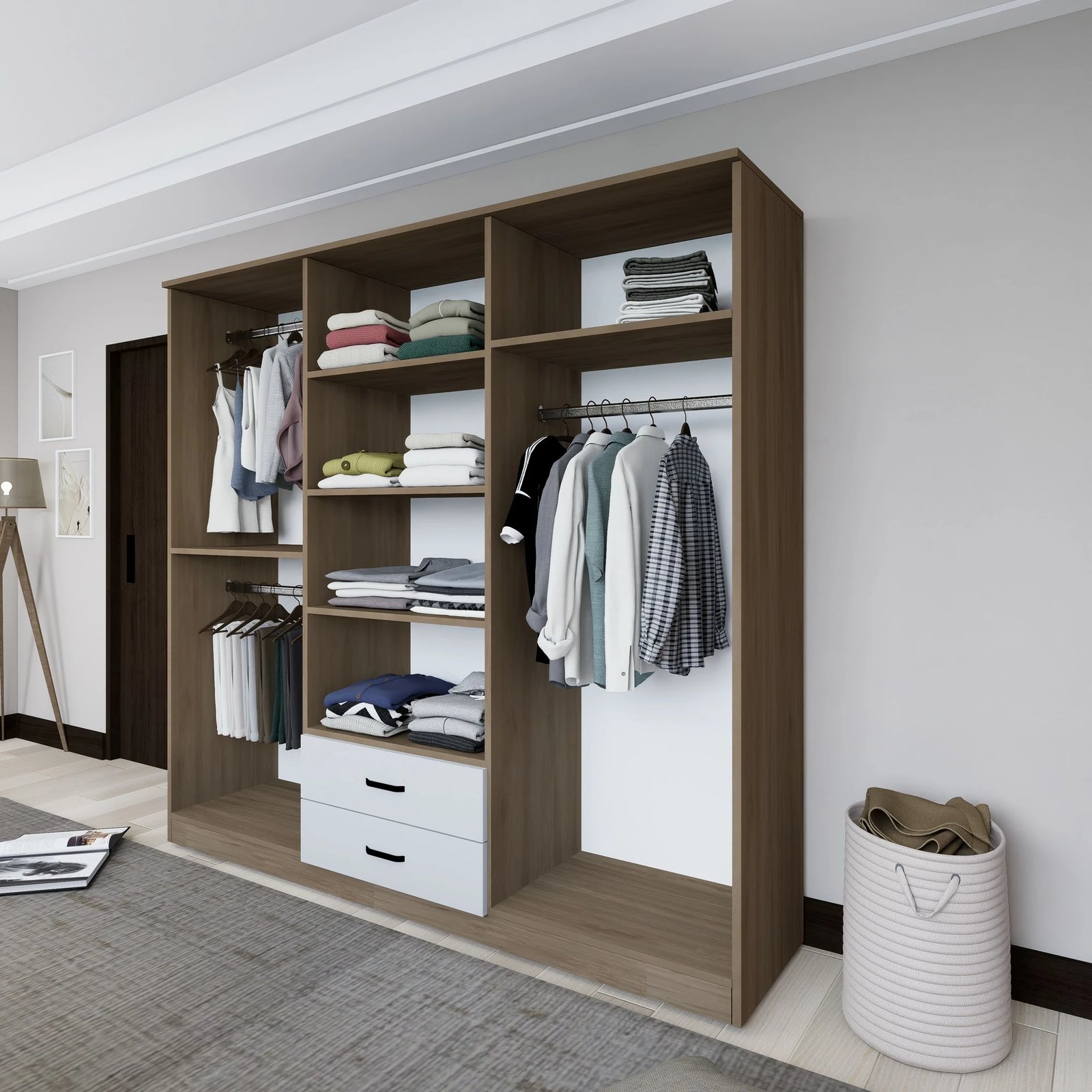 Dollap Skye Decor, ngjyrë arrë e çelët, Yaman 1600-64