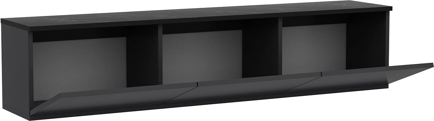 Komodë TV me ndriçim neon, ngjyrë antracit, Skye Decor