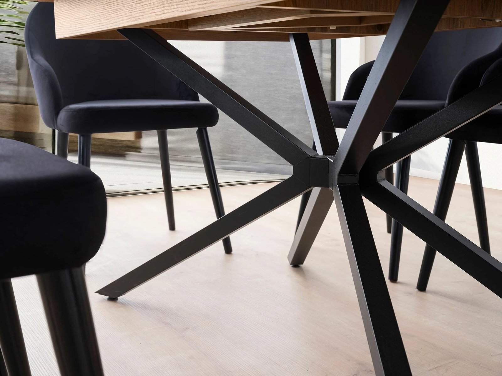 Tavolinë ngrënie me zgjatje, ngjyrë kafe, Skye Decor, Falcon - 2961