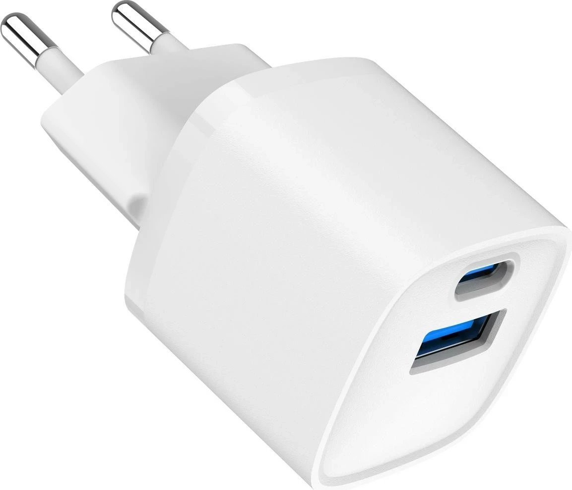 Mbushës rrjeti Gembird TA-UC-PDQC20-W-01, 20W, USB Type-C/USB 3.0, i bardhë