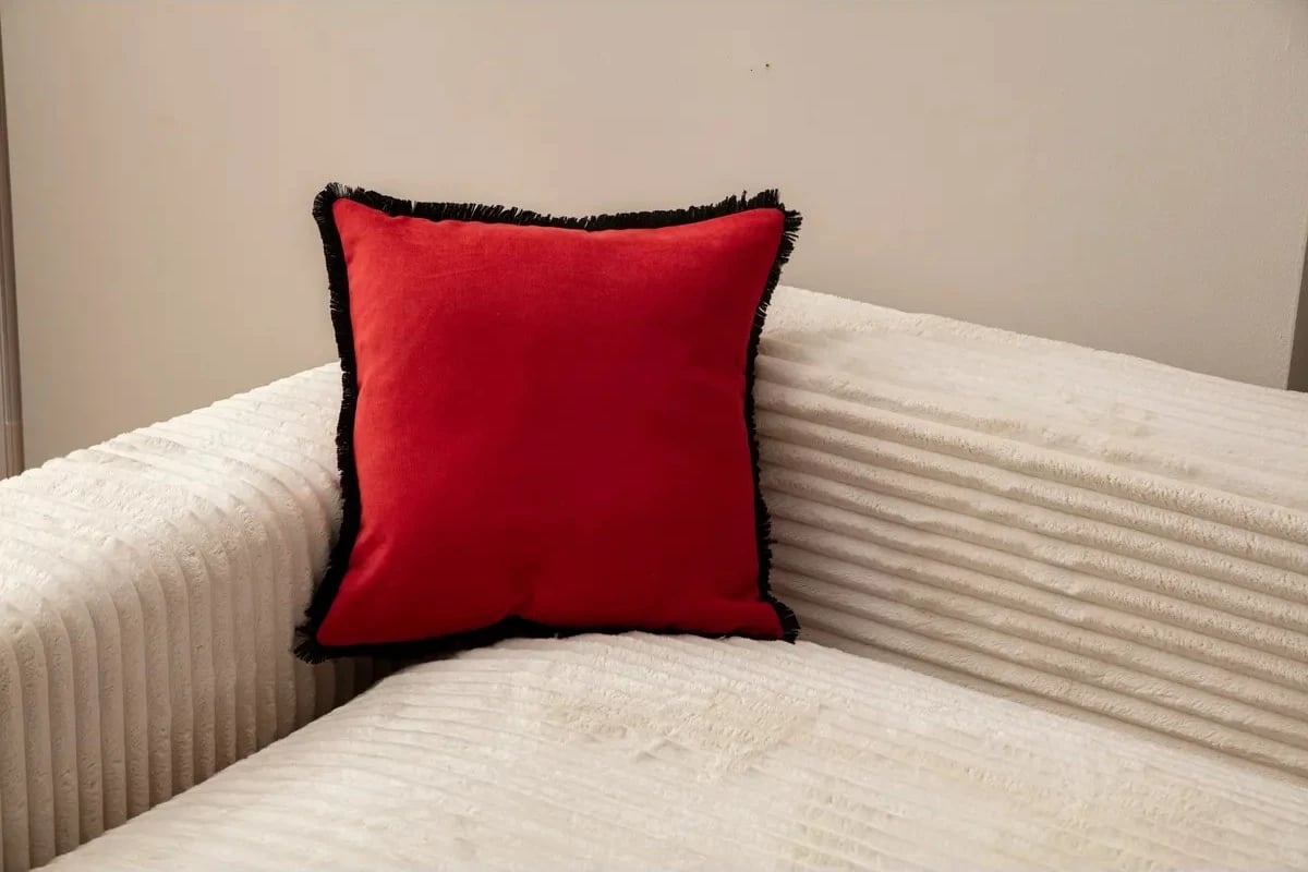 Jastëk përmbulesë, e kuqe, Evila Originals, 43x43cm