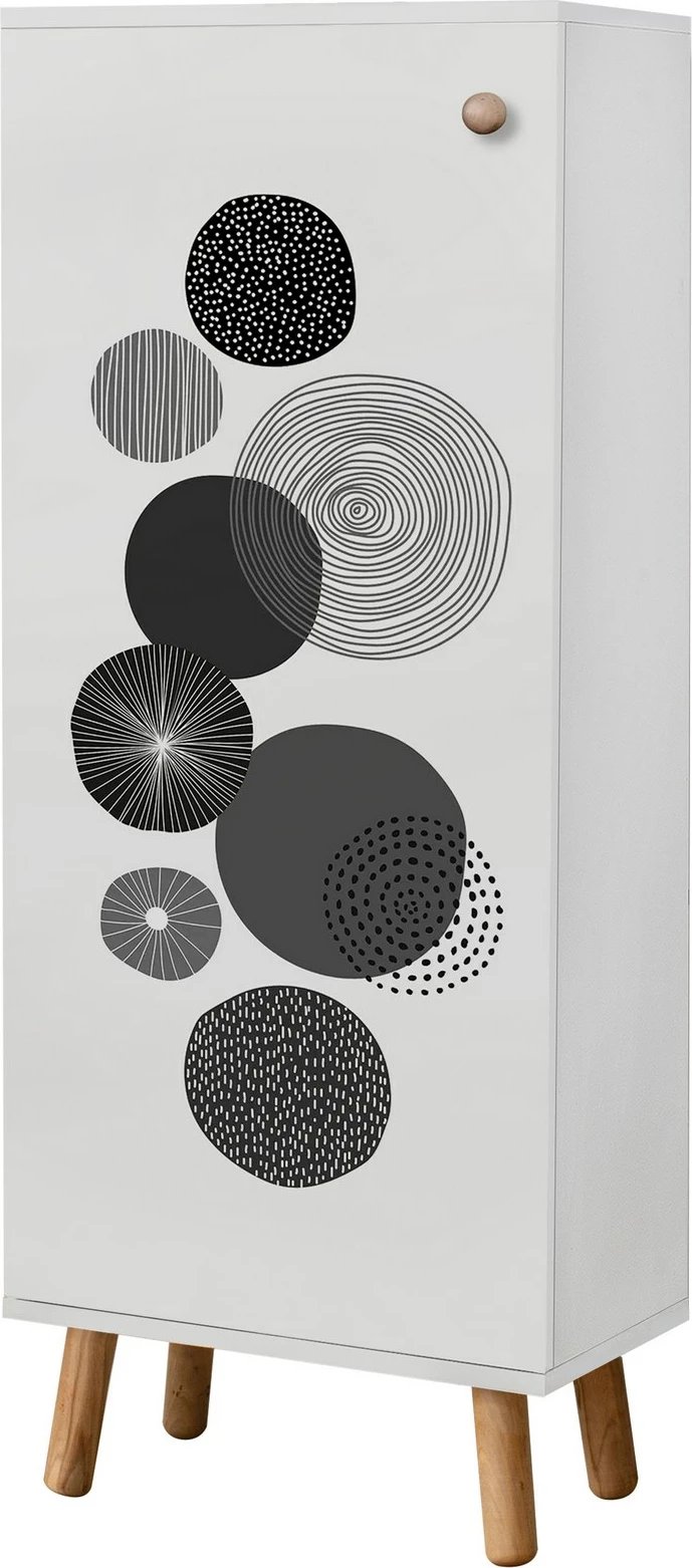 Set mobiljesh për korridor, ngjyrë e bardhë dhe antracit, Skye Decor, 941-1053