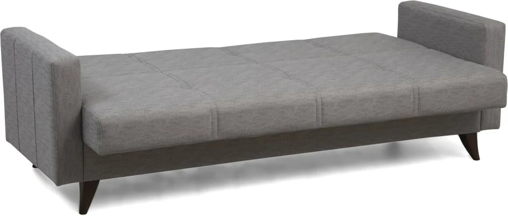 Divan-krevat treshe, ngjyrë gri e çelët, Polya