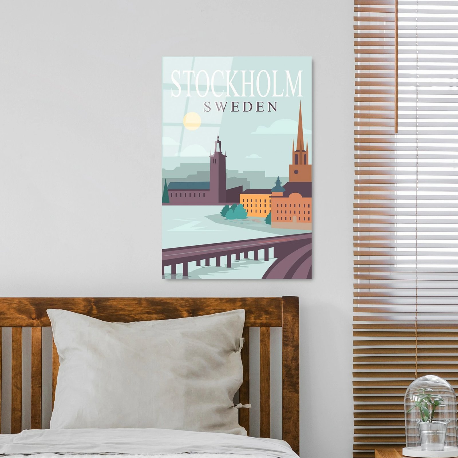 Pikturë dekorative prej xhami të temperuar, Wallity UV-1024, 30x45cm