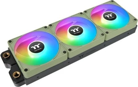 Set ventilatorë Thermaltake CT120 EX ARGB, 3x120mm, PWM, lidhje magnetike, Matcha Green