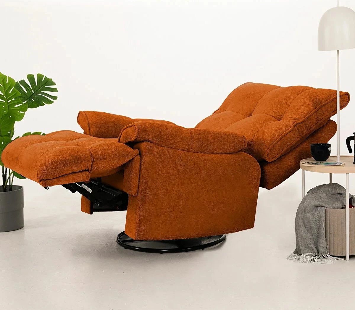 Recliner elektrik, ngjyrë e kuqe tullë, Atelier del Sofa