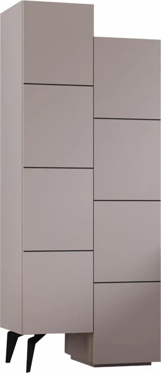 Dollap shumëfunksional Romane mocha 62.2x37.4x155.4cm