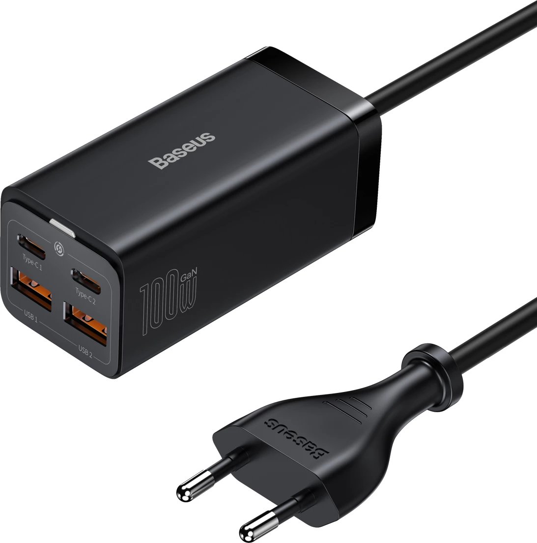 Karikues universal Baseus GaN3 Pro, 100W, 2x USB-C, 2x USB-A, i zi