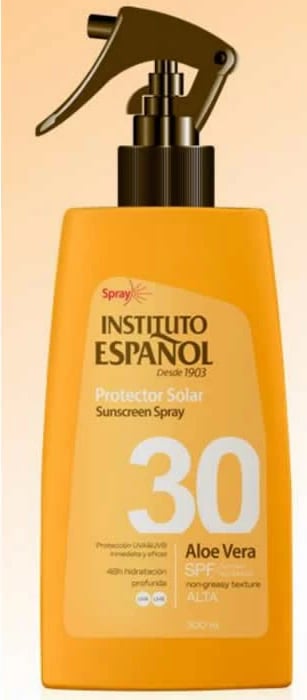 Spray mbrojtës dielli Instituto Español Aloe Vera SPF30 unisex 300ml