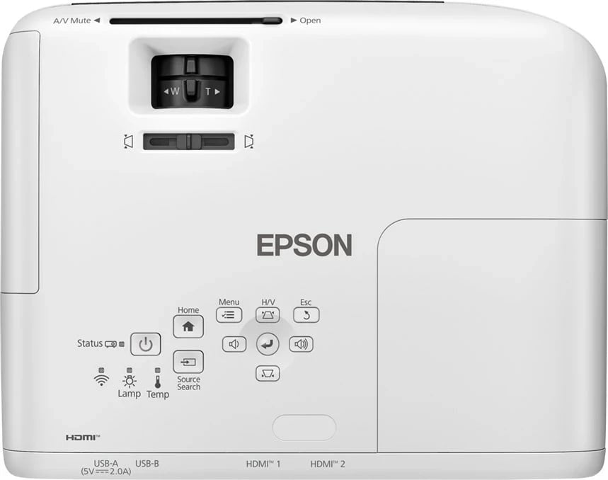 Projektor Epson EB-W55 3LCD, 4000 ANSI lumens, WXGA, i bardhë