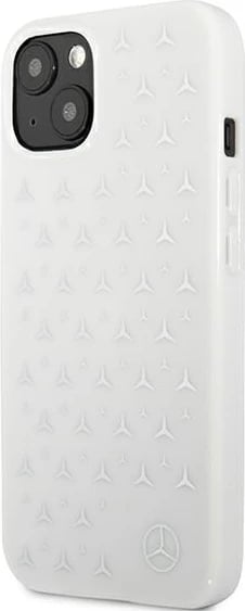 Mbështjellës Mercedes për iPhone 13, 6.1", Stars Pattern, i bardhë