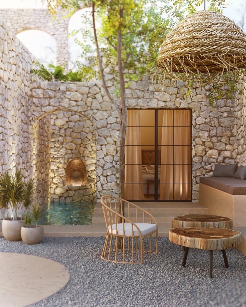 Tavolinë kafeje RAW, dru natyral, 80x80x40cm