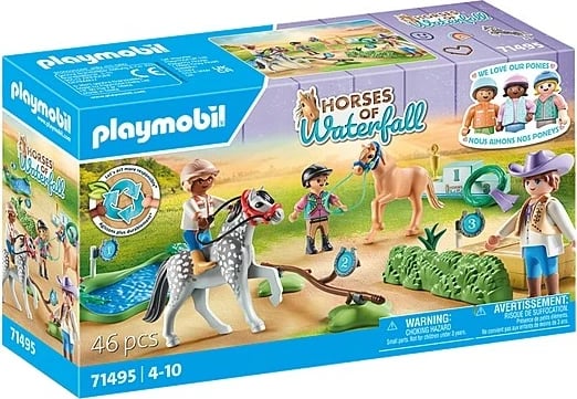 Set lodrash Playmobil Horses of Waterfall Pony Tournament 71495, 46 pjesë
