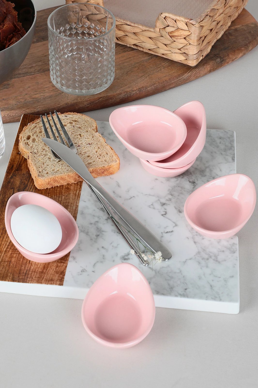 Set pjata për salcë, rozë, Hermia Concept, ST598006F551A0000000ATZ300, 6 copë