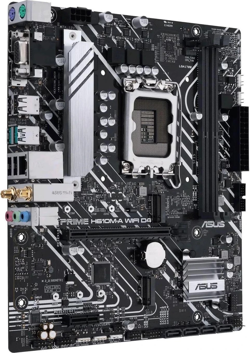 Pllakë amë ASUS PRIME H610M-A WIFI D4 - Intel H610