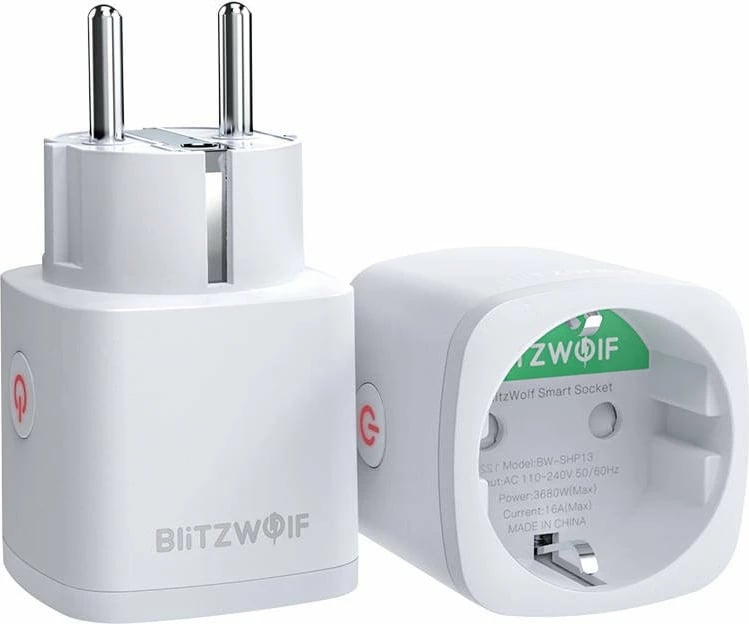 Prizë e mençur BlitzWolf BW-SHP13, ZigBee, EU, 3680W, e bardhë