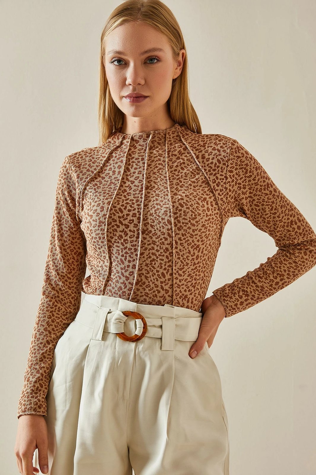 Bluze camel Jumeon, 4KXK2-47591