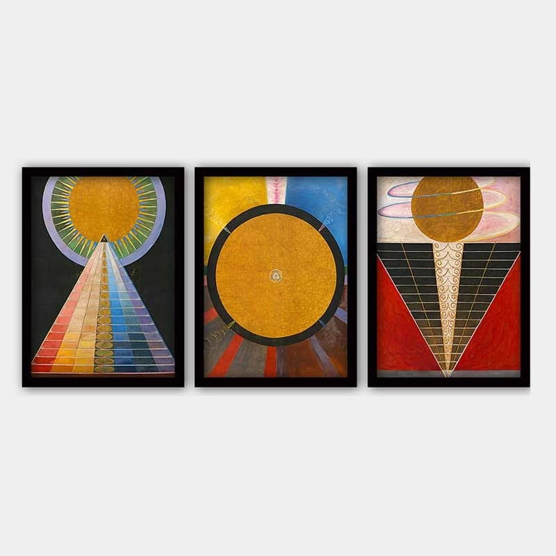 Pikturë dekorative me kornizë (3 copë), Wallity, 3SC_UN10080921_5575