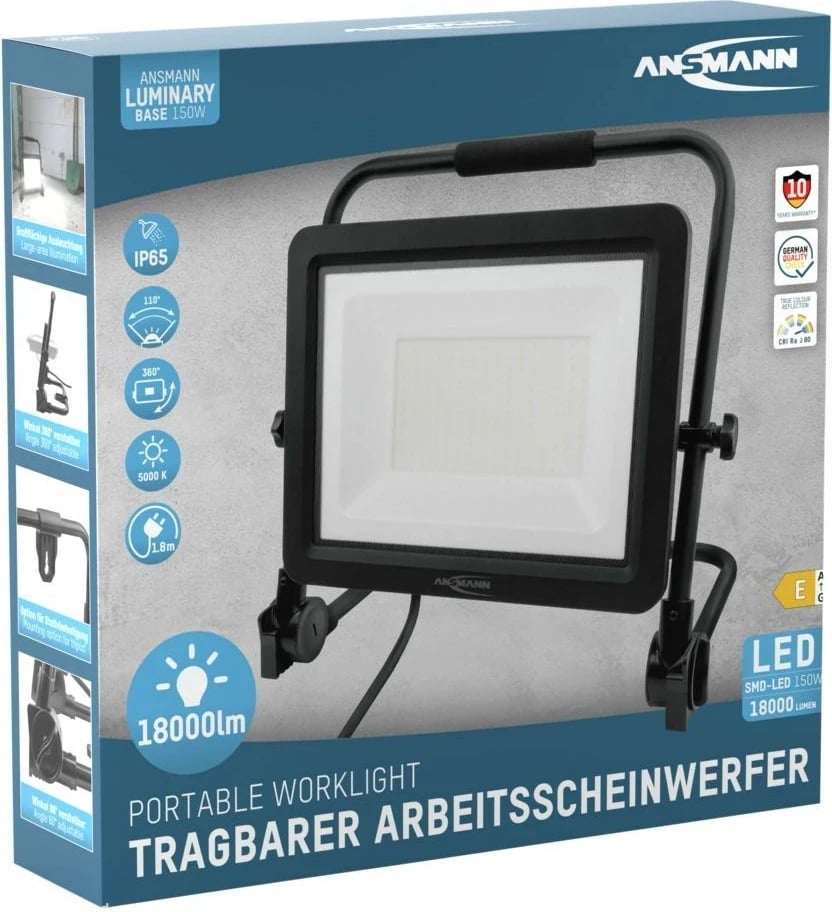 Prozhektor LED Ansmann FL150W-AC, 150W, Alumini, i zi