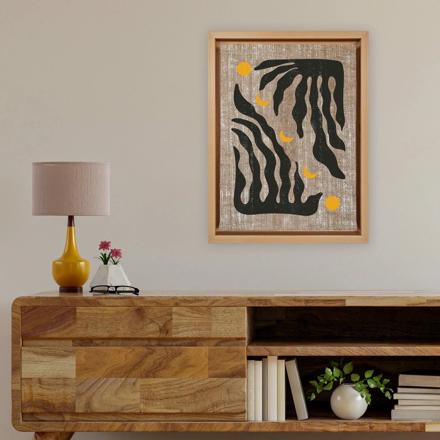 Pikturë dekorative në kanavacë, shumëngjyrëshe, Wallity, LNJ218122299782 - 96136, 96x136cm