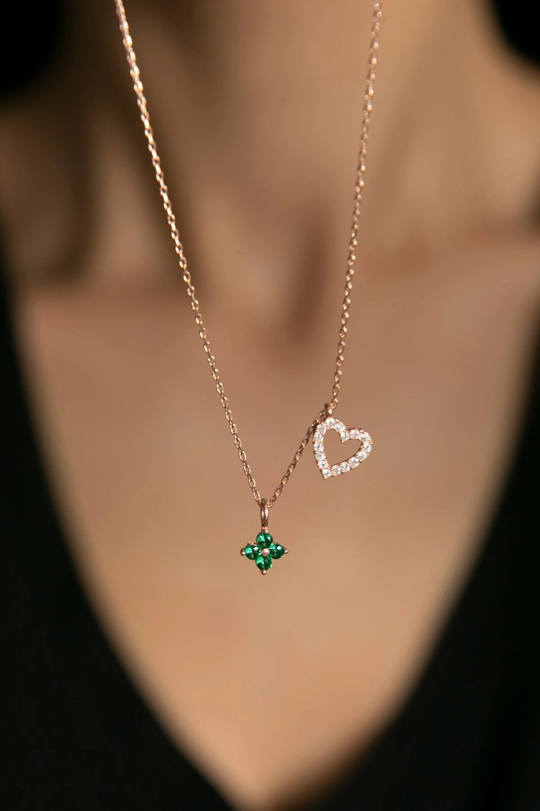 Qafore argjendi, ngjyrë rozë ari, Elika Silver, ELKSLVR7415