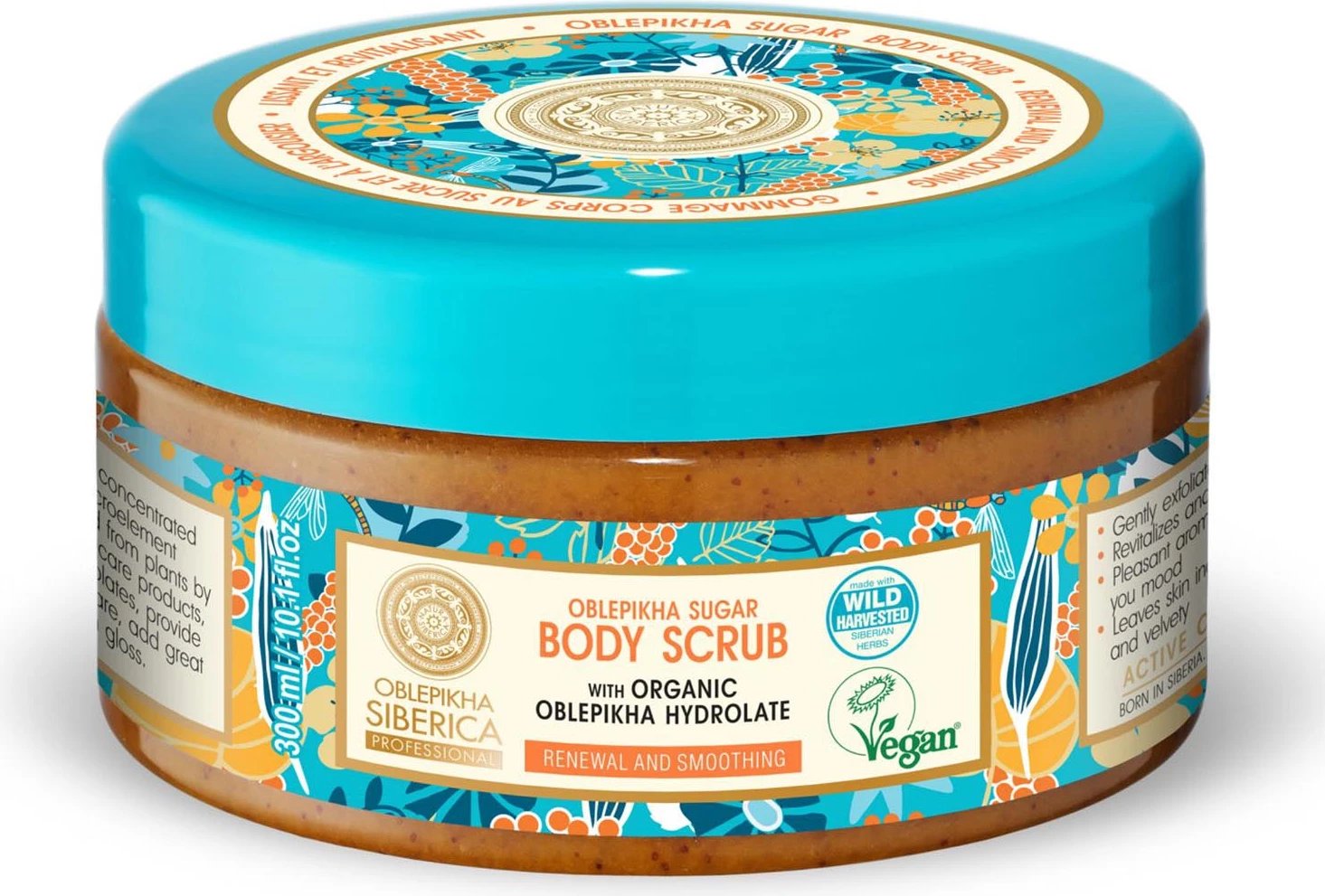 Skrab trupi Natura Siberica Oblepikha unisex 300ml