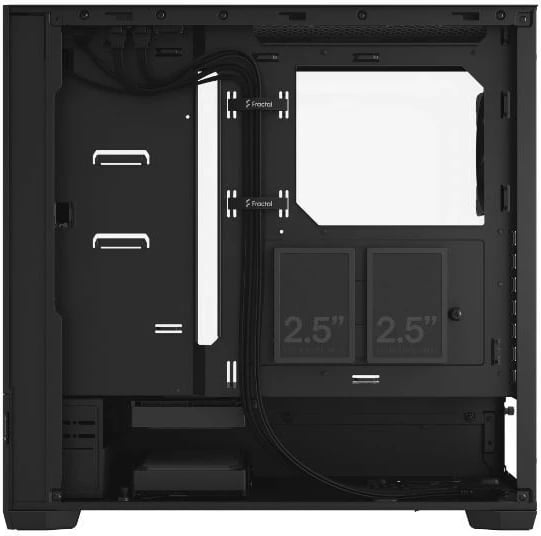 Kasë Fractal Design Pop Air Black TG Clear Tint, Midi Tower, ATX, xham i temperuar, e zezë