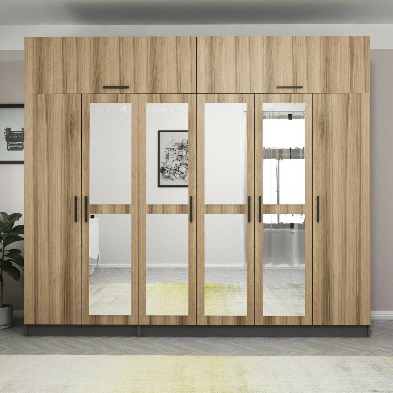 Dollap Skye Decor, ngjyrë arre, Kale - 5214