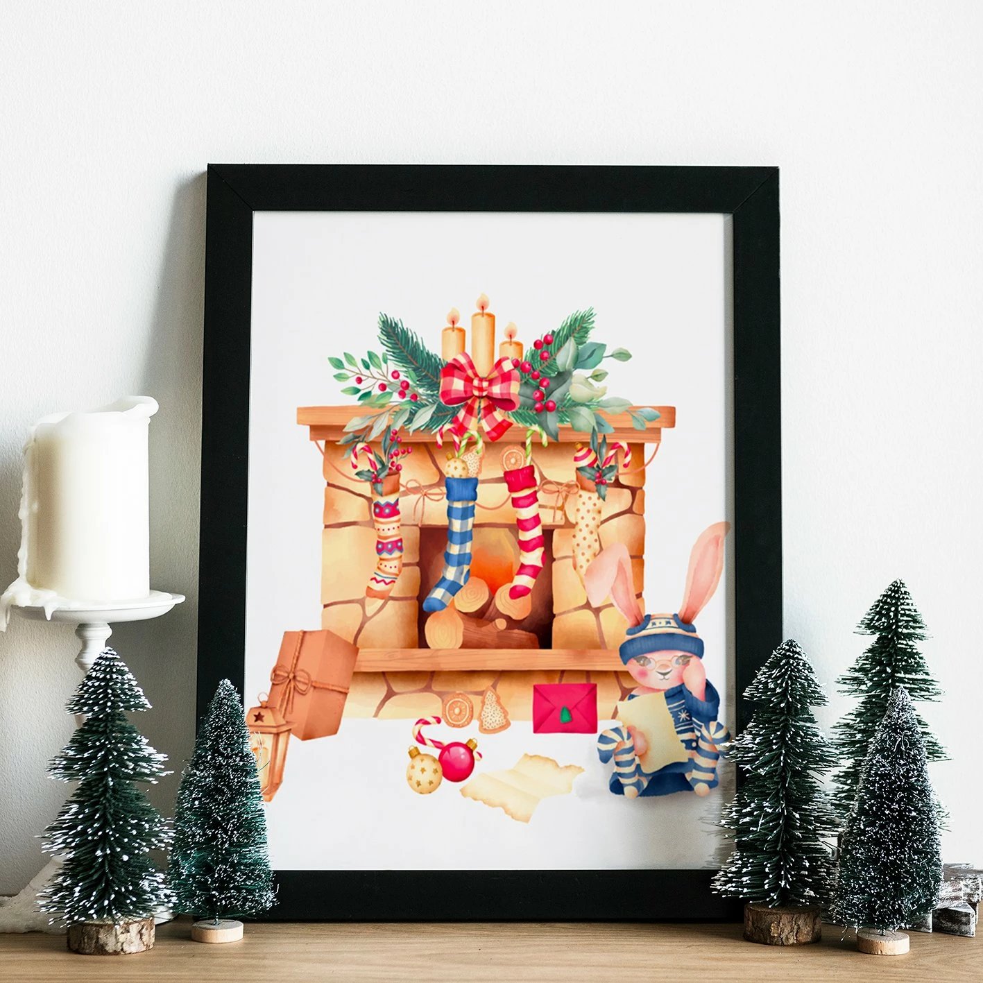 Pikturë dekorative me kornizë MDF, shumëngjyrëshe, Wallity, SC18582