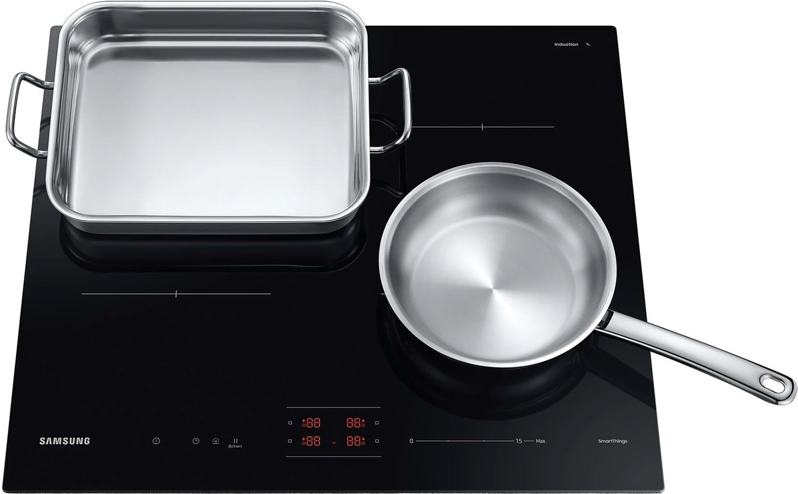 Pllakë induksioni, Samsung, NZ64B4016FK/U2, 4 zona, WiFi, kontrolle me prekje, e zezë