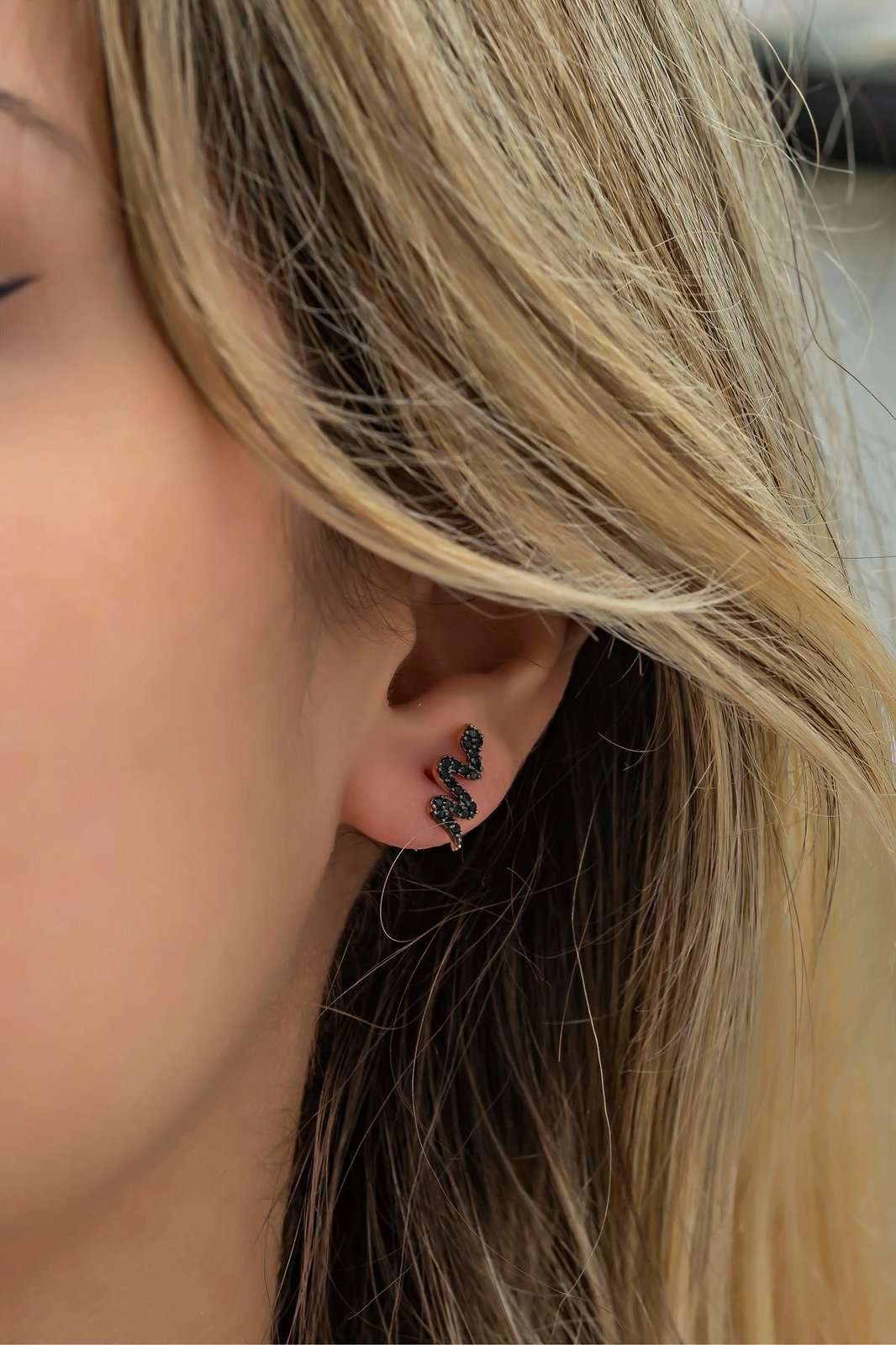 Vathë argjendi Jumeon, ngjyrë rozë ari dhe e zezë, NRZ998597