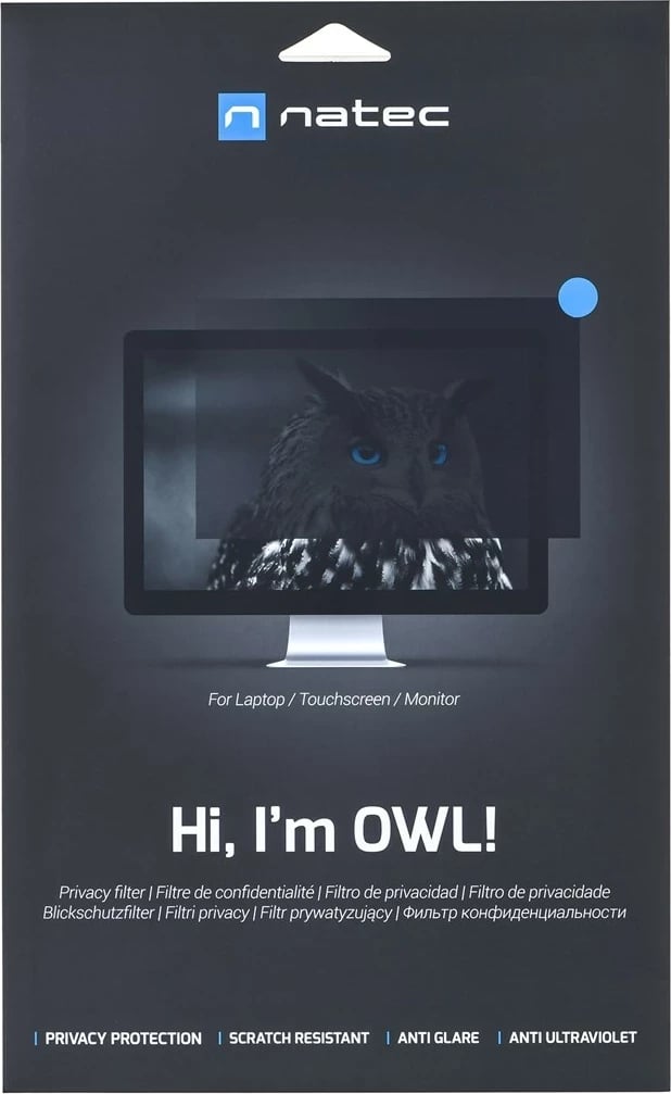 Filter privatësie Natec Owl 17.3", 16:9