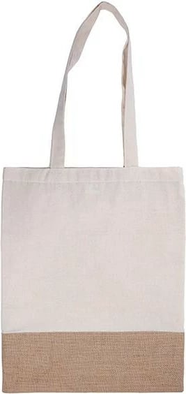 Çantë pambuku NEXT, H44x36cm, e bardhë me bazë liri