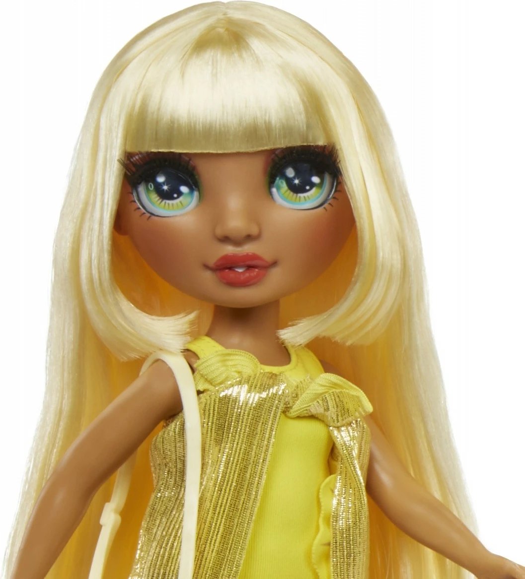 Kukull Rainbow High Swim Style Sunny Yellow me aksesorë, për vajza