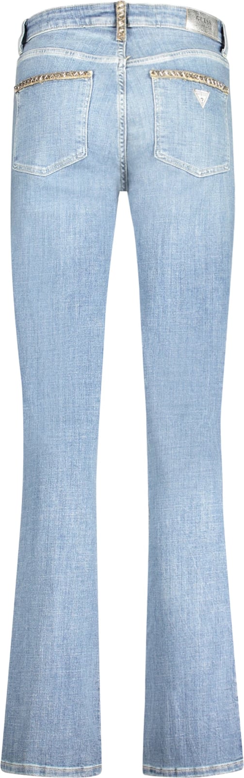 Pantallona xhins GUESS JEANS mid rise sexy straight femra, të kaltërta