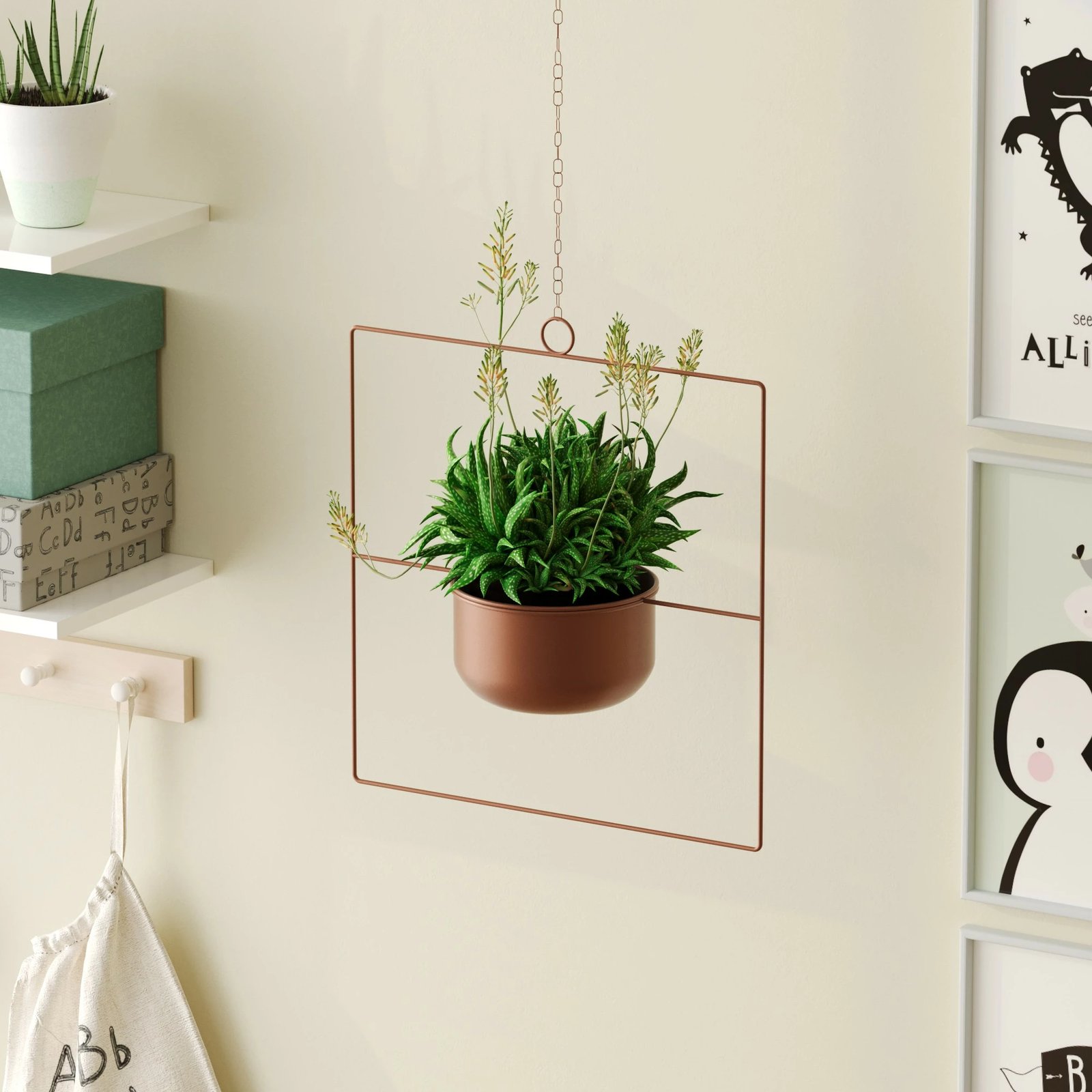 Vazo dekorative varëse, ngjyrë bakri, Aberto Design, Pandantif