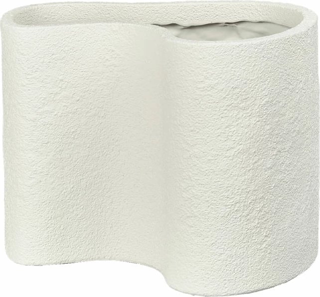 Vazo LAGO, polirezine, e bardhë, 32x35.7x25 cm