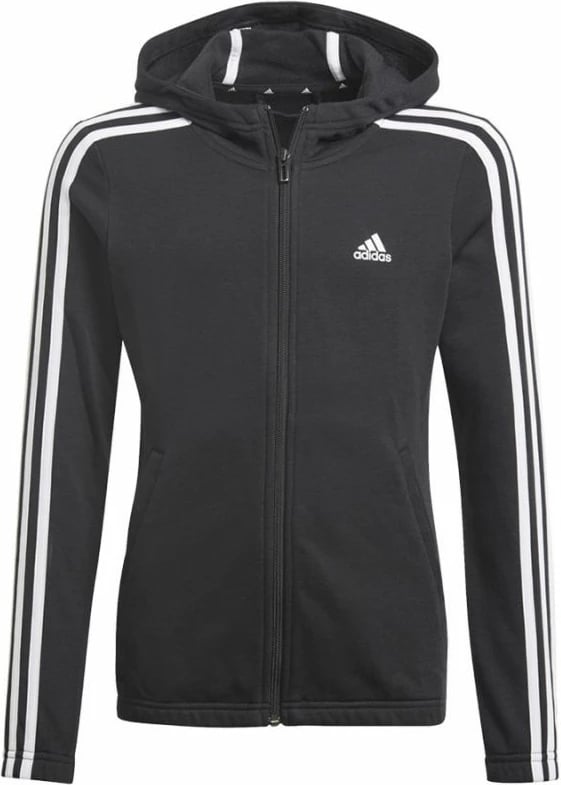 Duks me kapuç për vajza adidas, i zi