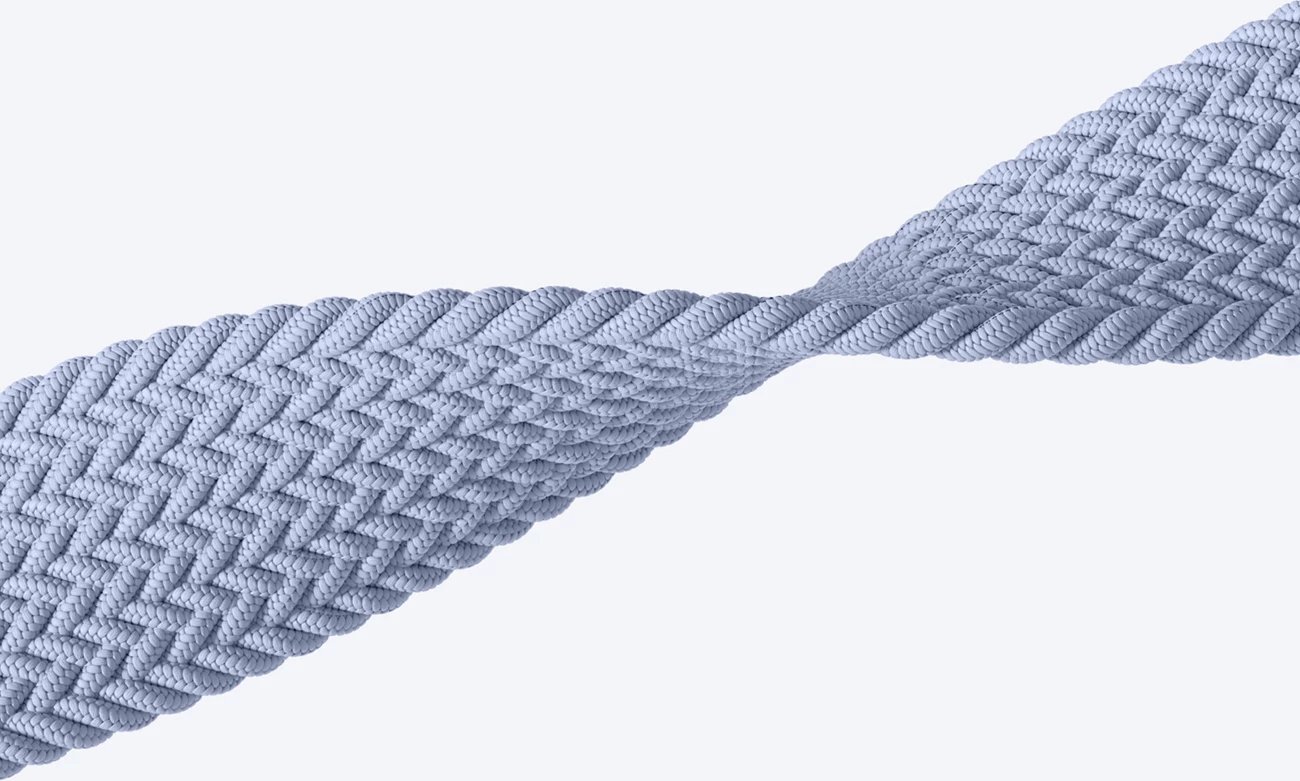 Set rripash AmazingThing Blend Band për Apple Watch 45/46/49mm, Space Blue/Stellar, 2 copë