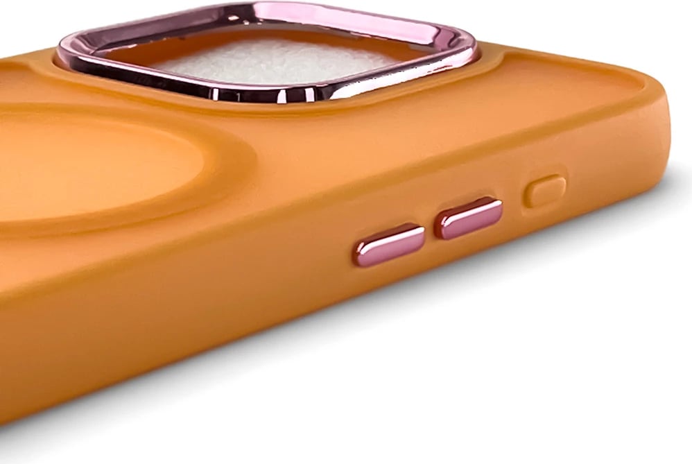 Mbështjellës Hurtel Magnetic Collection MagSafe për iPhone 16 Pro, portokalli