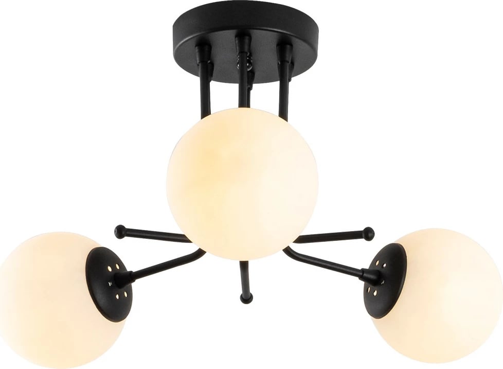 Llambë tavani Opviq Daisy-147-AV3, ngjyrë e zezë