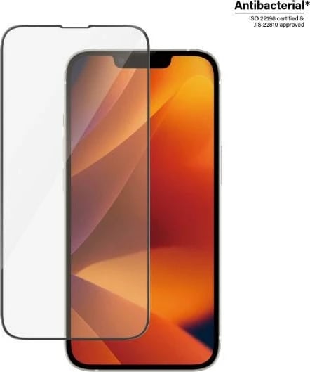 Mbrojtës ekrani PanzerGlass Ultra-Wide Fit Privacy me EasyAligner për iPhone 14/13 Pro/13, Antibakterial