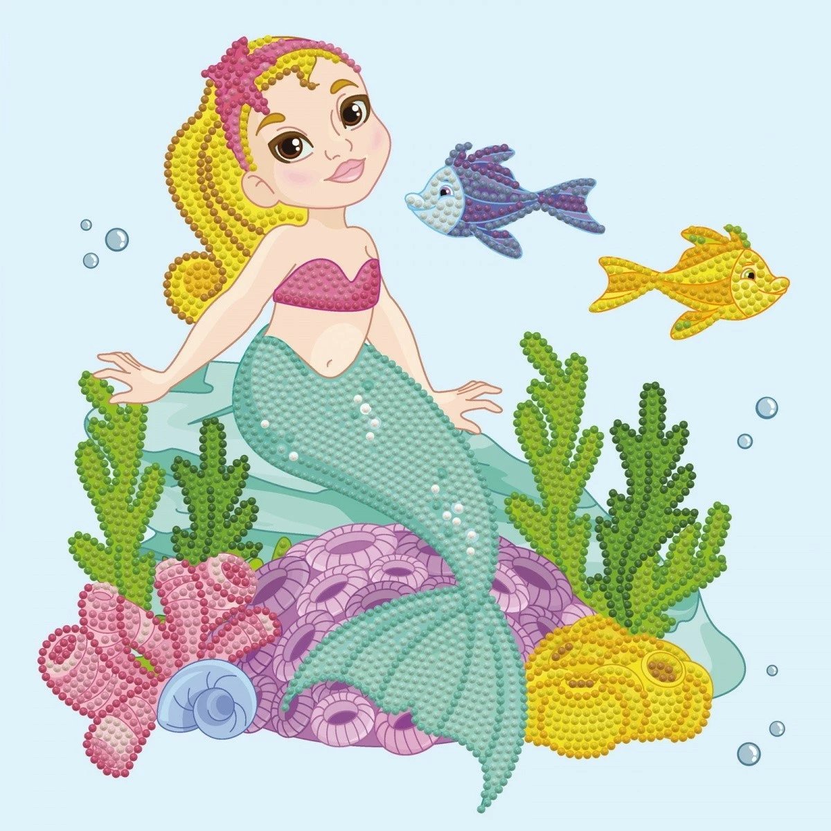 Set mozaiku Diamond Dotz Dante Small Mermaid, shumëngjyrësh