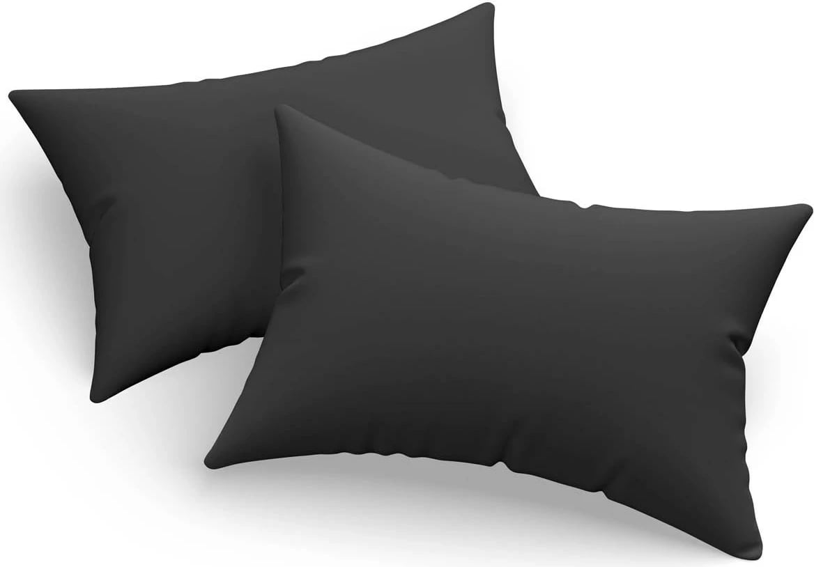 Set këllëfësh jastëku (2 copë), ngjyrë e zezë, L'essentiel